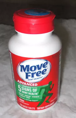 MOVE FREE JOINT HEALTH ADVANCED PLUS MSM W/ Glucosamine 120 Coated TABLETS~02/25 • $20.95