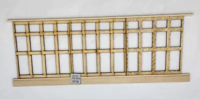 WAINSCOT KIT A W/ 3 Tall Frames Chair Rail & Baseboard - Dollhouse 1/12 Scale • $8.45