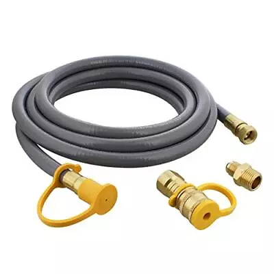 Natural Gas Grill Hose 12ft Flexible Gas Line Quick Connect Gas Hose 3/8in Femal • $46.98