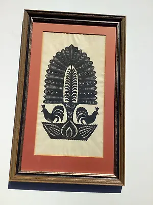 Vintage German Folk Art Silhouette Signed • $125