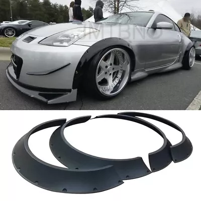 4x For Nissan 350Z 370Z Fender Flares Extra Wide Flexible Wheel Arches Body Kit • $170.41