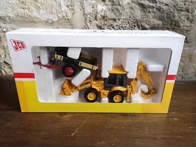 £91.95 • Buy Joal 1:35 JCB 50th Anniversary Set (1945-1995)  4CX Backhoe & Farm Trailer. MIB