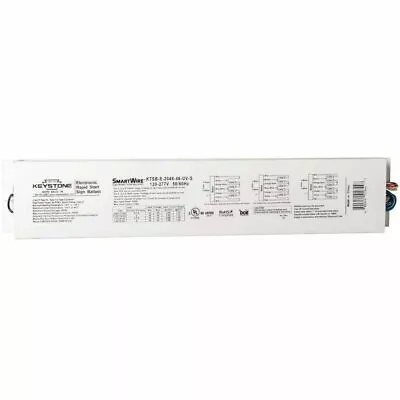 Keystone KTSB-E-2048-46-UV-S 4-6 Lamp T8HO/T12HO Rapid Start Sign Ballast - 120V • $189.99