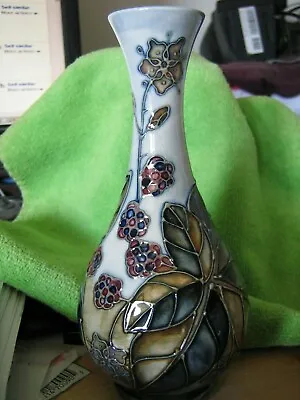 Beautiful Vintage Moorcroft Art Pottery Vase  Bramble  By Sally Tuffin • $275