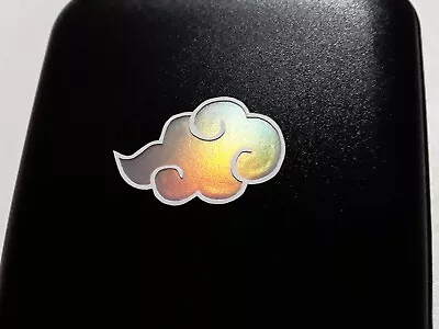 $2.50 • Buy Akatsuki Symbol Naruto Holo Silver Chrome Sticker Vinyl Decal Windows Waterproof