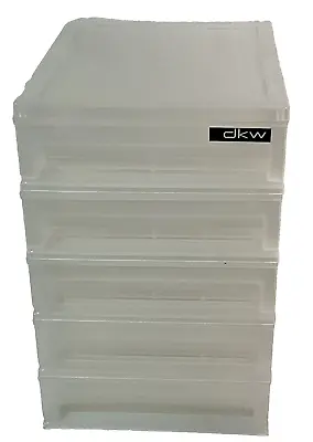 Container Store Dkw Small Desk Countertop Makeup Organizer 5 Drawer Storage Box • $7.99