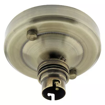 £16.15 • Buy Straight Batten Lamp Holder BC|B22 In Antique Brass Finish