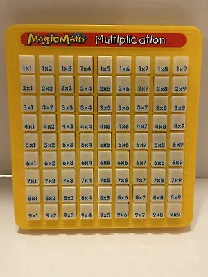 Vintage 1993 Lanard Learning Games Magic Math Press & See - Multiplication • $34