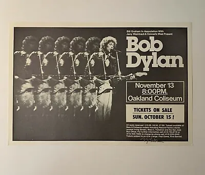 $200 • Buy Bob Dylan Original 1978 Concert Poster