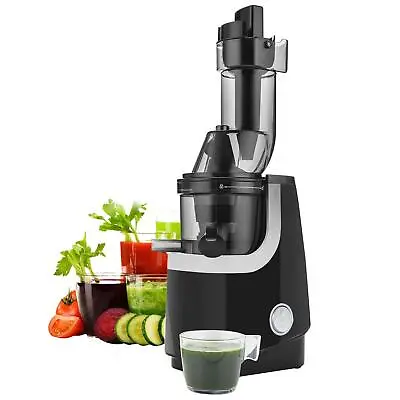 Slow Cold Press Juicer 200W Masticating Electric Juicer Makes Pulpy Juice Fruit • £71.95