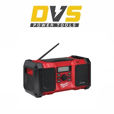 Milwaukee M18JSRDAB+-0 Jobsite DAB Body Only Radio - Red DAB • £149.95