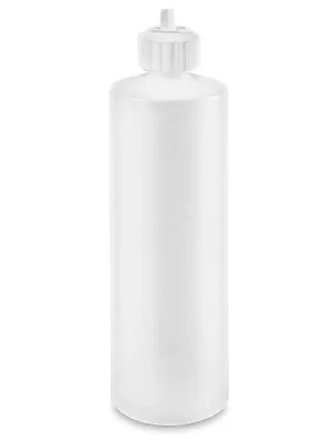 8 Oz. Natural Plastic Cylinder Bottles With Flip Top Cap • $14.75