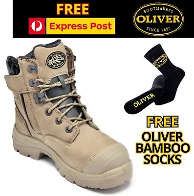 Oliver 55352Z Stone  Safety Work Boot 55332z - FREE EXPRESS FAST SHIPPING • $147.96