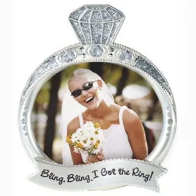 Malden Bling Bling Silver Ring Frame • $15.95
