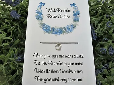 £2.30 • Buy Hen Party Wish Bracelet Wedding Favour Gift Bride To Be Bridesmaid Team Hen *
