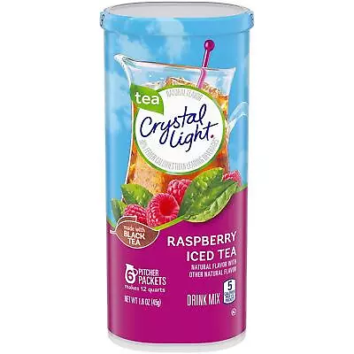 Crystal Light Raspberry Iced Tea 12-Quart 1.6-Ounce Canister • $10.14