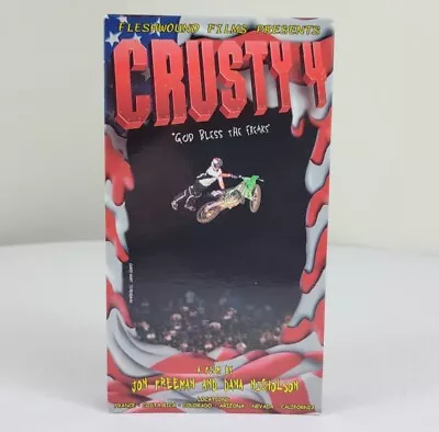 Crusty 4: God Bless The Freaks (VHS 1998) Dirtbike Motocross Supercross • $9.99