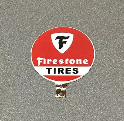 Vintage Firestone Tires Tire Topper Porcelain Sign Car Gas Oil Truck • $34.99