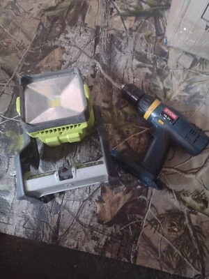 $55 • Buy RYOBI 18V Or 120V DUAL POWER HYBRID WORK LIGHT - P720 AND Drill HP1802M