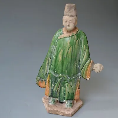Chinese Antique Ming Dynasty Glazed Pottery Figure  Ming Dynasty Circa (14-16 Ce • £175