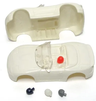 1992 TYCO HO Mazda Miata BLANK TEST SHOT Slot Car BODY W/4 Different HEADs! Rare • $36.99