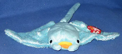 TY SUNRAY The MANTA RAY BEANIE BABY - MINT With MINT TAGS • $11.95
