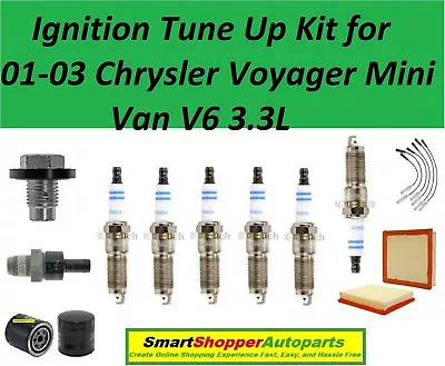 Ignition Tune Up Kit For 2001-2003 Chrysler Voyager V6 Spark Plug Air Filter • $137.99