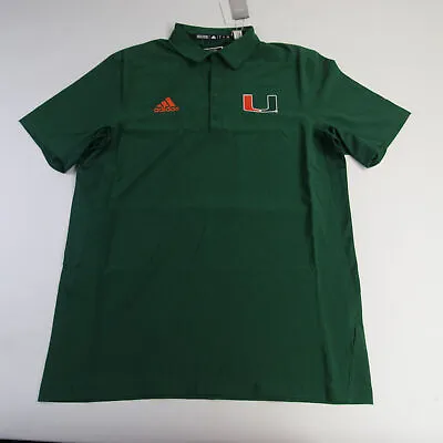 Miami Hurricanes Adidas Polo Men's Green New • $21