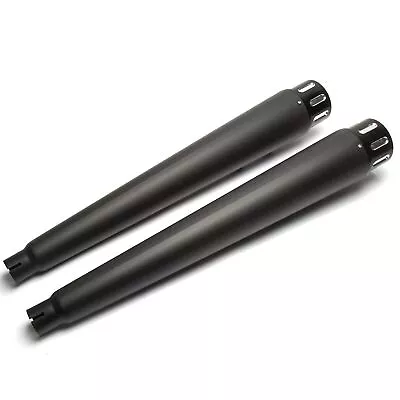 £149.81 • Buy Black Megaphone Tapered Slip-on Exhaust Muffler For Harley FLHR Road King 94-13
