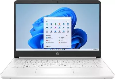 HP 14-DQ0721DS 14  HD LED Touch Laptop Intel Pentium Silver N5030 4GB 64GB Win11 • $167