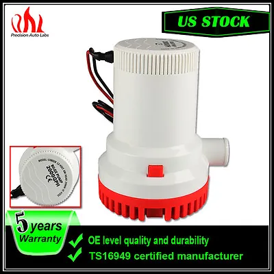 2000GPH Live Bait Tanks Portable Livewell Fish Well Air Pump Aerator Boat Marine • $37.69