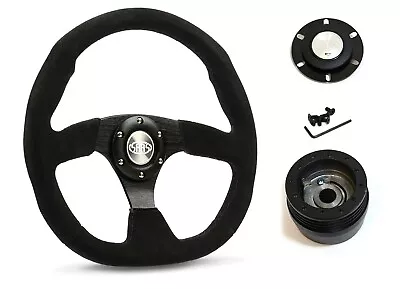 SAAS Steering Wheel D1-SWB-FS & Boss For Mazda RX2 RX3 RX4 RX5 1970-1985 • $243