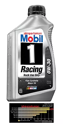 Mobil 1 0W-30 Racing Synthetic ZINC-PHOSPHOROUS Fortified Motor Oil - 1 Quart • $24.95