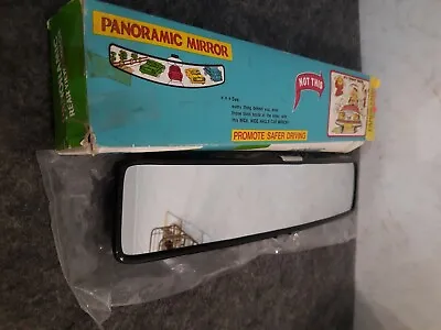 Panoramic Car Rear View Mirror Vintage 13.75  Clip On Mirror Cruise Lowride Box • $25