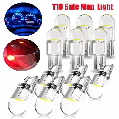 10x T10 W5W 194 168 501 LED Interior Bulb License Plate Light Side Map Lamp • $2.95