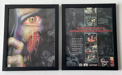 Resident Evil 2 N64 Nintendo Vintage Decoration Framed Original Ad / Poster 8x10 • $39.99