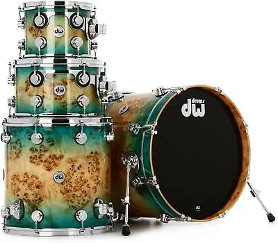 DW Collector's Series Exotic Shell Pack - Candy Blue Azure Burst Over Mapa Burl • $6893