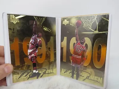 1988-1997 Upper Deck Gatorade Michael Jordan High Five (1997) Gold Cards • $34.99