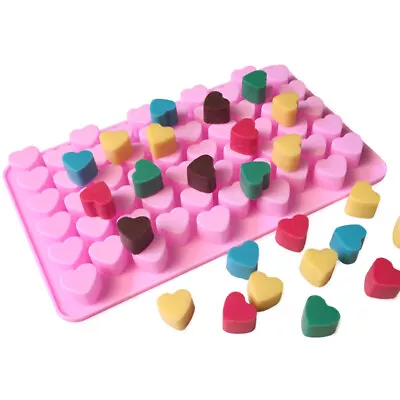 Mini Heart Mold Silicone Ice Cube Tray DIY Chocolate Fondant Mould 3D Past'HO • $2.67