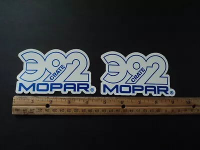 Lot Of 2 Mopar 392 Crate Engine Racing Decals Stickers NHRA NASCAR Hot Rod Parts • $6.95