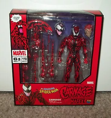 Carnage Mafex No.118 Reissue Marvel Figure Spider-Man Comic MISB New US Seller • $135