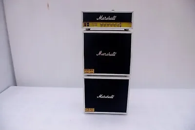 Miniature Amplifier Marshall JCM 800 Lead 1960 White Speaker Cabinet Replica 1/6 • $30