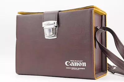 *NEAR MINT* Canon Genuine Vintage Leather Hard Case Brown Box For SLR From Japan • $119.99