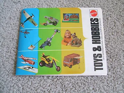 1972 MATTEL TOYS & Hobbies Collector’s Catalog Hot Wheels Sizzlers Big Jim! • $20