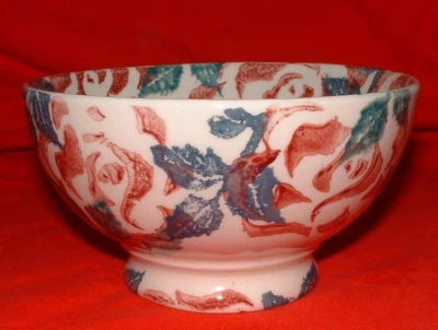 £29.99 • Buy EMMA BRIDGEWATER - ROSE CHINTZ SPONGEWARE BOWL - Vintage 1980's