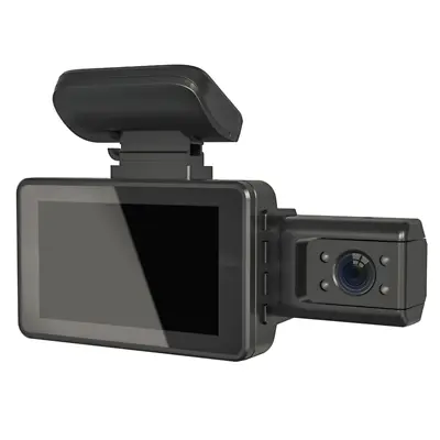 3 In Car Dual Recording Driving Recorder DVR Camera Front Inside 2 Lens Dash Cam • $38.60