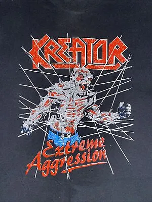 Kreator  - Extreme Aggression 1989 Tour  T Shirt Large Vintage Thrash Metal • $119.99