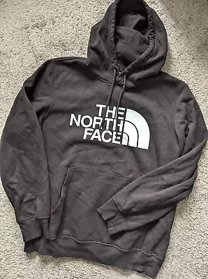 THE NORTH FACE MENs LARGE HOODIE SWEATSHIRT BLACK BIG LOGO FLAWLESS CLEAN • $24.95