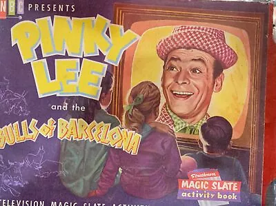 1954 Pinky Lee Magic Slate Activity Book NBC TV Strathmore Co TV Burlesque Comic • $9.99