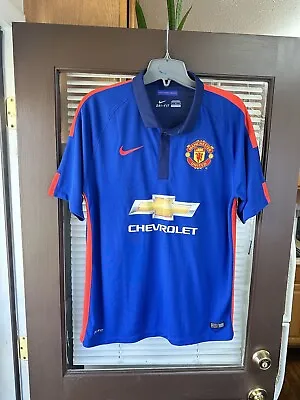 Authentic Nike Manchester United 2014-15 Third 3rd Soccer Jersey Kit 631205-419 • $65